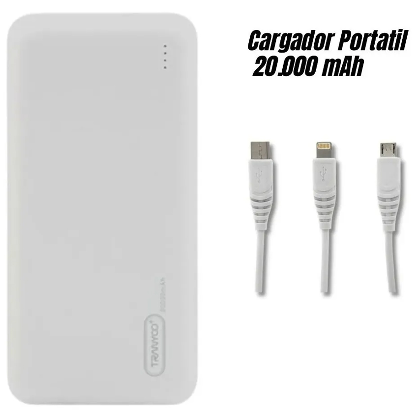 Power Bank Tranyoo T-D05 20000mah Blanco